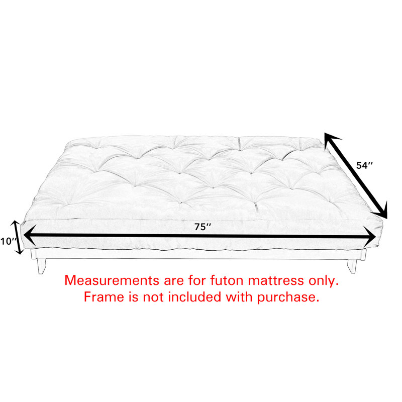 Arsuite Dishon Latex Futon Mattress & Reviews Wayfair